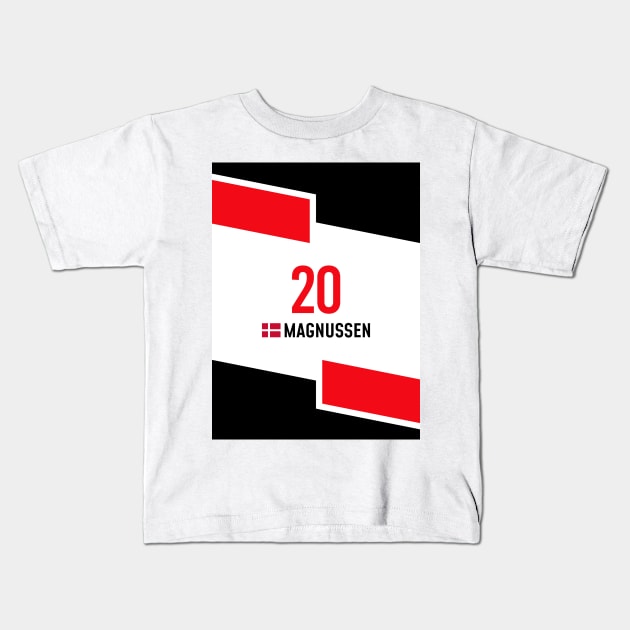 F1 2023 - #20 Magnussen Kids T-Shirt by sednoid